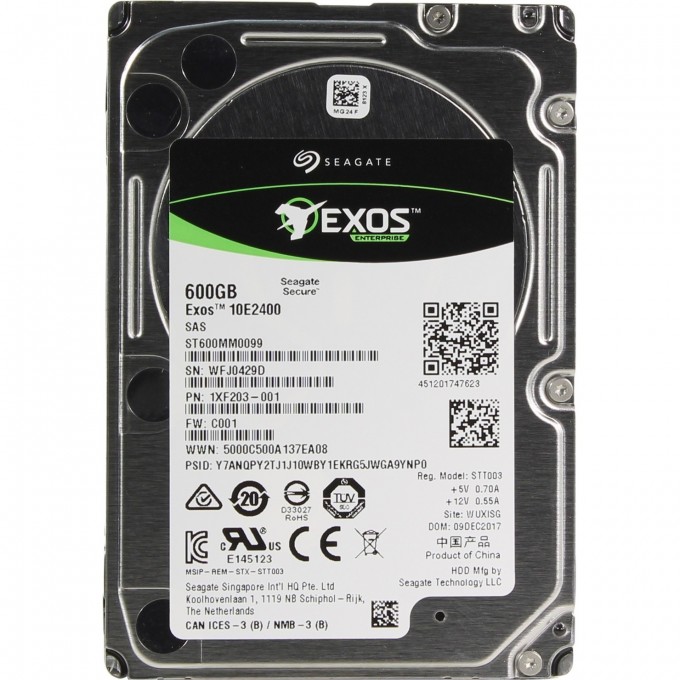 Жесткий диск SEAGATE EXOS 10K 600ГБ ST600MM0099 Жесткий диск SEAGATE EXOS 10K 600ГБ ST600MM0099