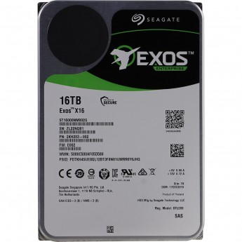 Жесткий диск SEAGATE EXOS X16 3.5" 16TB 6GB/S 256 MB