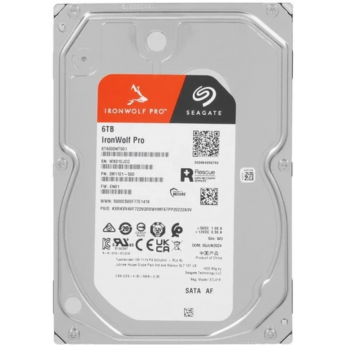 Жесткий диск SEAGATE SATA-III 6TB ST6000NT001 NAS IRONWOLF PRO (7200rpm) 256Mb 3.5"