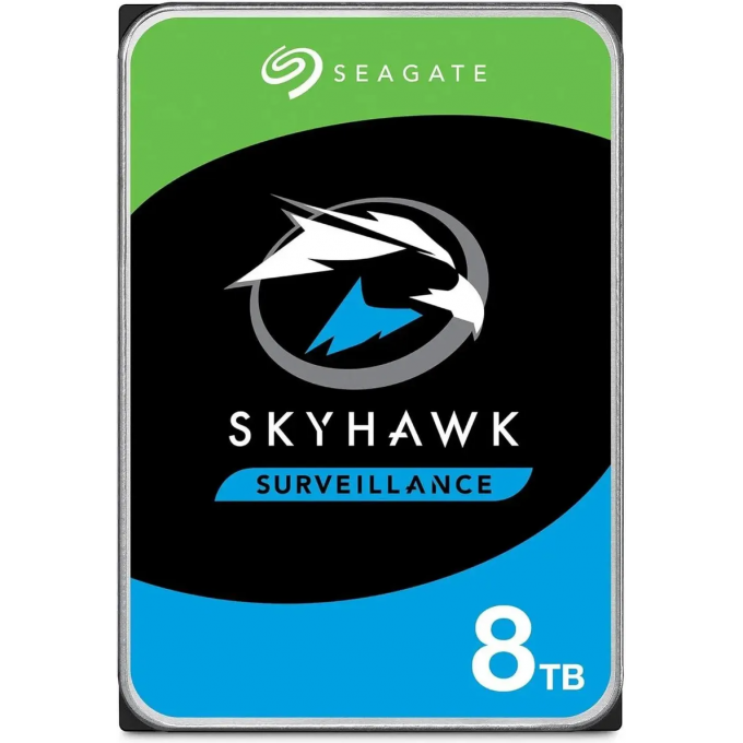 Жесткий диск SEAGATE SKYHAWK , 8ТБ, HDD, SATA III, 3.5" ST8000VX009 Жесткий диск SEAGATE SKYHAWK , 8ТБ, HDD, SATA III, 3.5" ST8000VX009